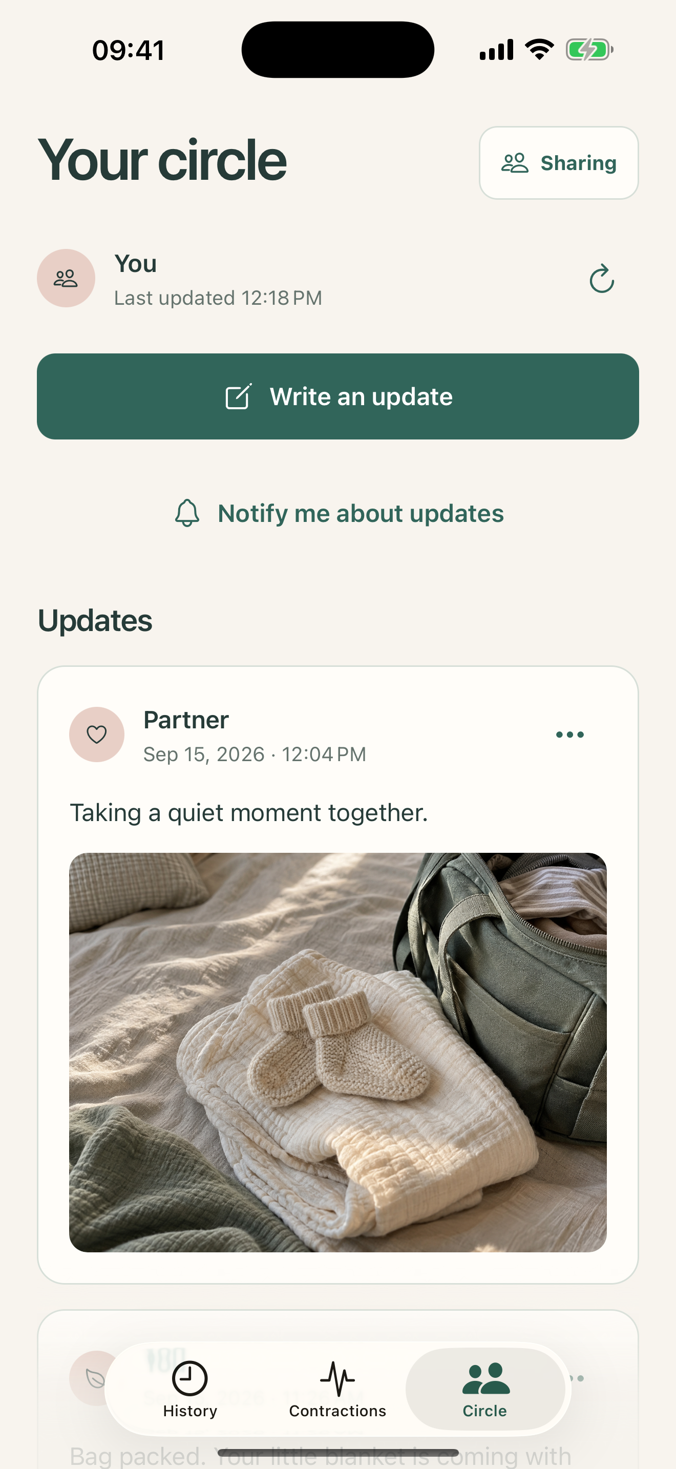 A calmer way to update family